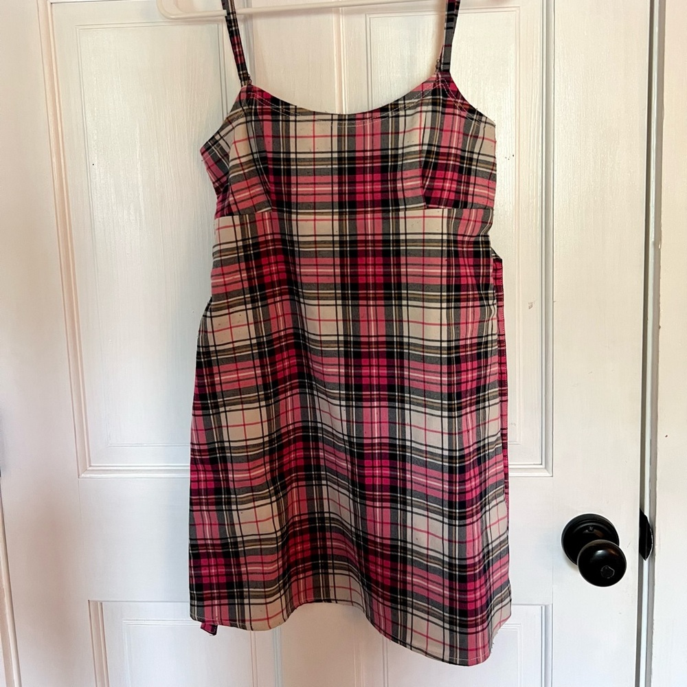 Brandy Melville plaid mini dress